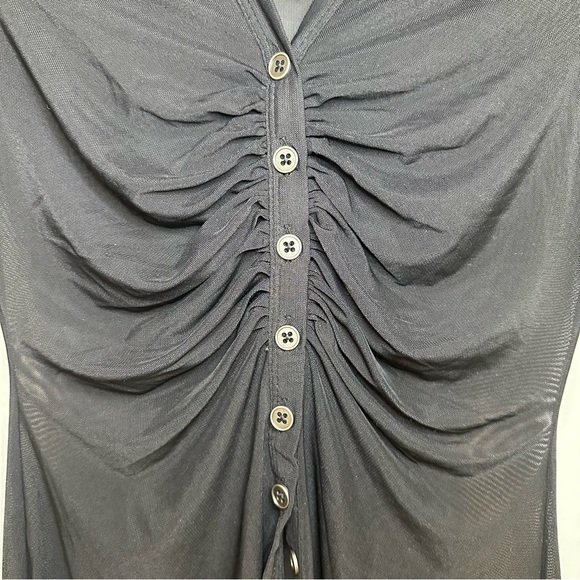 Free People Solid Lucky Mesh Shirtee. Black. Size: XS. NWOT. - Picture 7 of 10